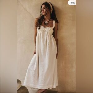 Free People x free-est Poppy Midi Dress In Coconut Milk in Coconut Milk
